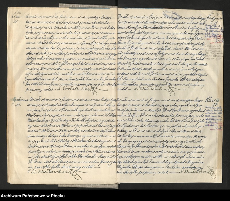 Obraz 13 z jednostki "Akta urodzeń, małżeństw i zgonów"