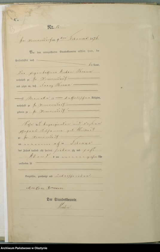 image.from.unit.number "Sterbe-Haupt-Register Nr 1 - 77"