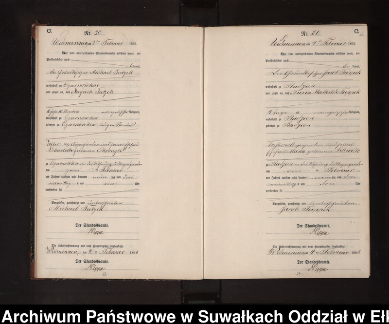image.from.unit.number "Sterbe-Neben-Register des Preussischen Standes-Amtes Widminnen Kreis Loetzen"