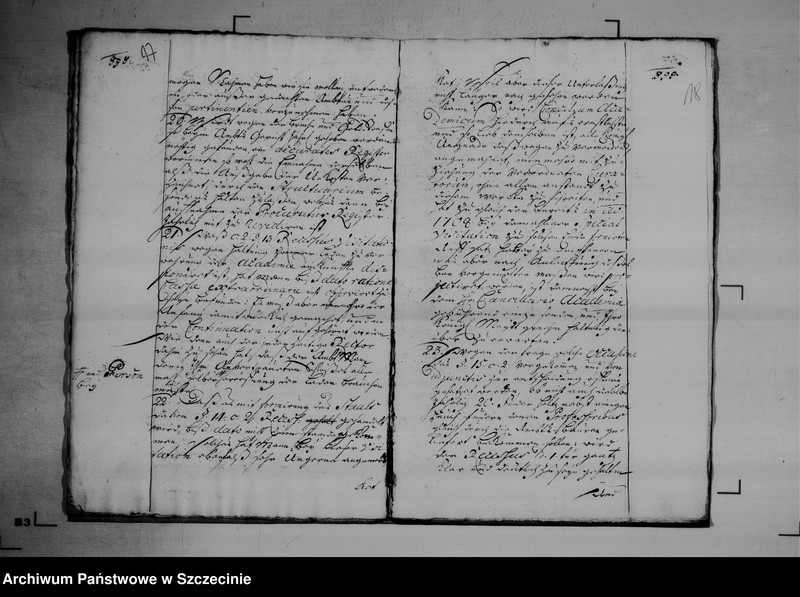 image.from.unit.number "Visitations - Abschied für das Concilium Academium zu Greifswald vom 20 November 1730."