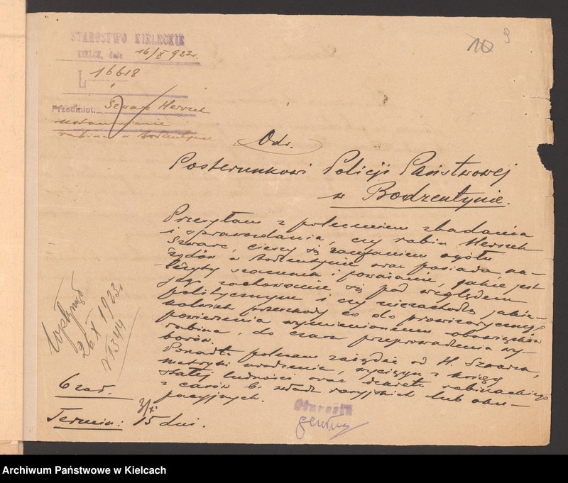 Obraz 12 z jednostki "[Wybory do Zarządu gminy wyznaniowej żydowskiej w Bodzentynie]"