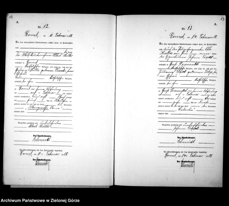 Obraz 12 z jednostki "[Księga urodzeń]"