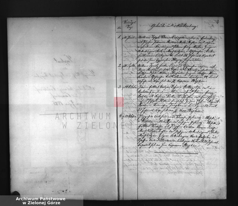 image.from.unit "Duplicat der Kirchen - Tauf - Trauungs - und Begräbniss - Bucher der Parochie D[eutsch] Wartenberg, Friedersdorf und Fürstenau für Jahr 1845"