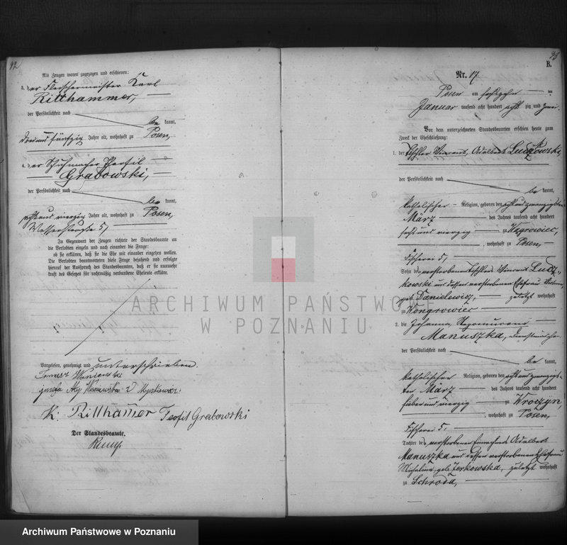 Obraz 19 z jednostki "Księga małżeństw t. I"