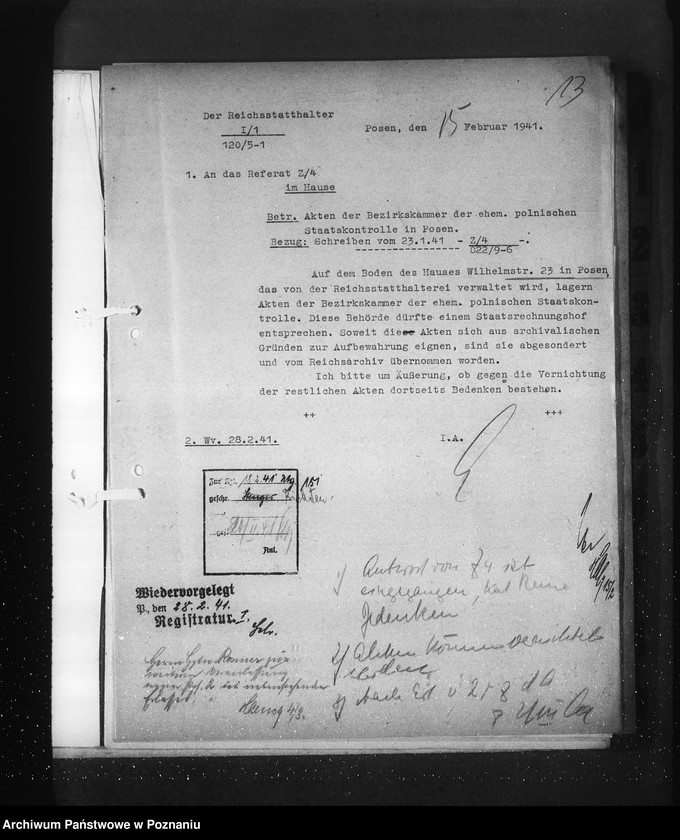 Obraz 17 z jednostki "Vorgänge über Makulatur"