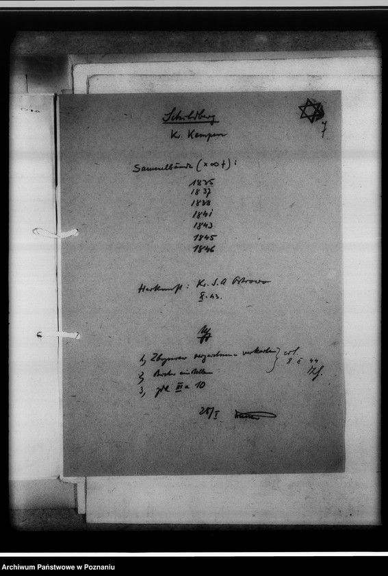 image.from.unit.number "Judenregister [Kępno, Ostrzeszów]"