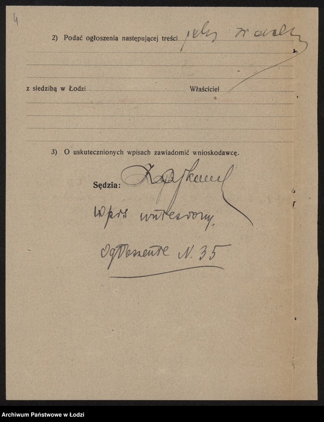 Obraz 6 z jednostki "Moszek Henoch Kutner – drobna sprzedaż towarów bawełnianych"