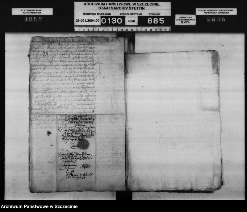 Obraz 17 z jednostki "Hans v. Mautenffel zu Broitz / seinen Schwager Moritz von Kleist zu Dubberow: Aussteuerzahlung."