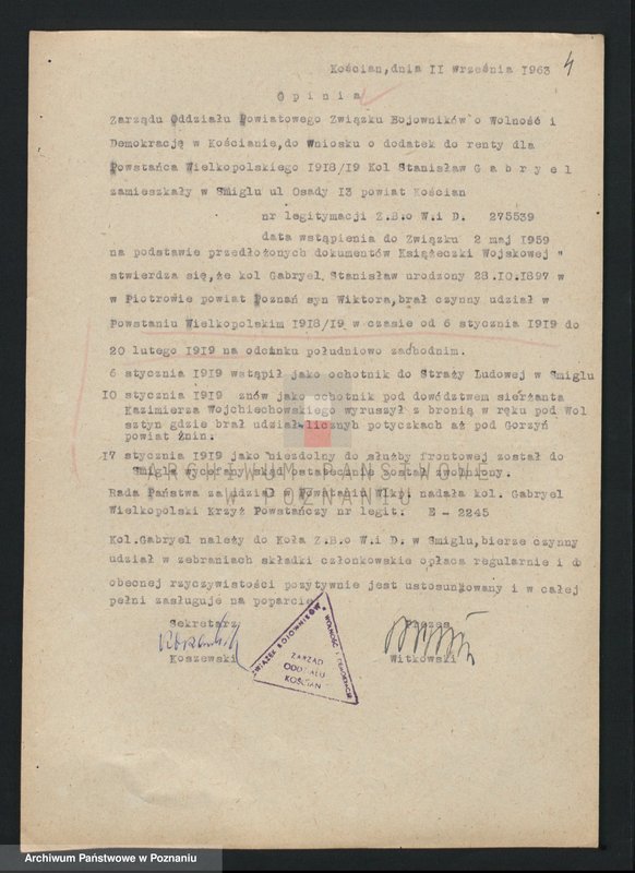 Obraz 18 z jednostki "Życiorysy powstańców wielkopolskich: G - tom l /Gabiś Wojciech - Gąszczak Jan/."