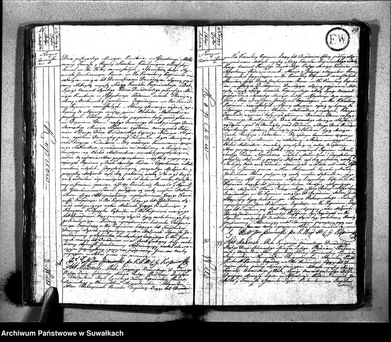 image.from.unit.number "Akta Zaślubionych Gminy Kopciowskiey Urzędnika Stanu Cywilnego na Rok 1825"