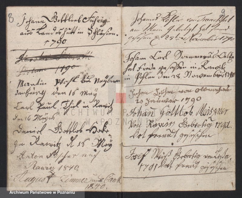 image.from.unit.number "Gessellenbuch. [Księga zapisów czeladników będących na wędrówce]"