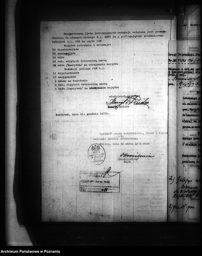 Obraz 14 z jednostki "Odprawy z art. 44 ustawy o wykonaniu reformy rolnej dla byłej służby folwarcznej z przymusowego wykupu części majątku Prusim-Rozbitek powiatu międzychodzkiego"