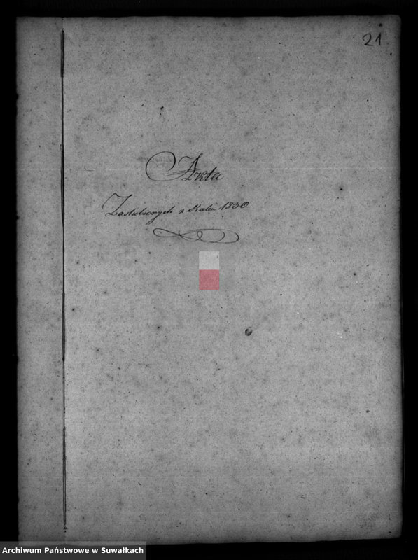 image.from.unit.number "Akta Urodzonych, Umarłych i Zaślubionych Okręgu Bakałarzewo za rok 1830"
