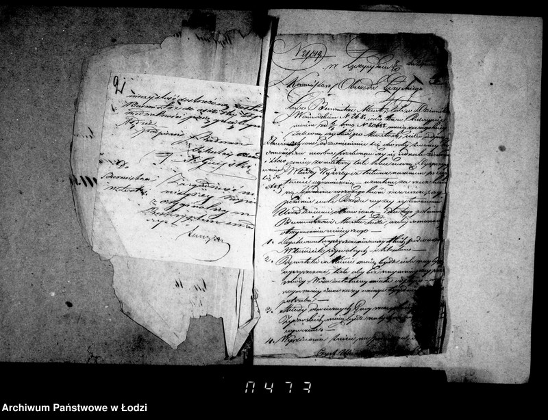 Obraz 8 z jednostki "Akta ławnika czynnego osady rękodzielniczej Łódki tyczące się melioracji miasta i nazwy ulic"