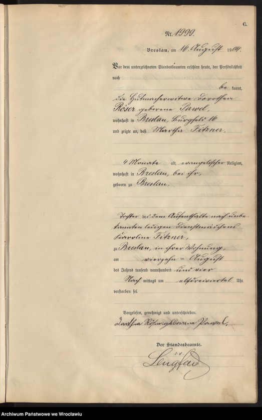 image.from.unit.number "Sterbe-Neben-Register Breslau I 1904 Band 6"