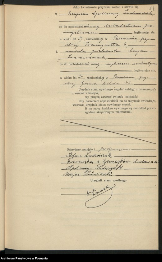 Obraz 13 z jednostki "Księga miejscowa małżeństw tom II [Rejestr główny małżeństw]"