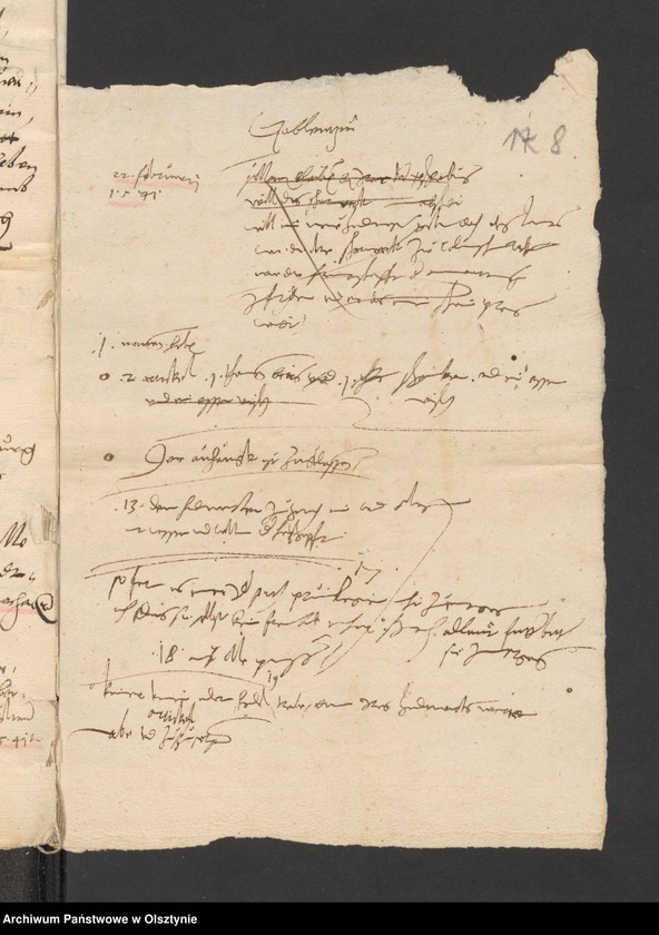 image.from.unit.number "Hohenstein [ Olsztynek].Tuchmacher. Gewerksrolle (darin n. Rolle v. [von] J. [Jahre] 1439)"