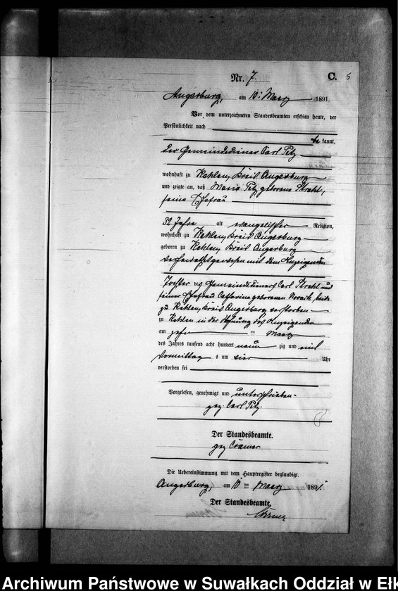 image.from.unit.number "Sterbe-Neben-Register des Preussischen Standes-Amtes Kehlen Kreis Angerburg"