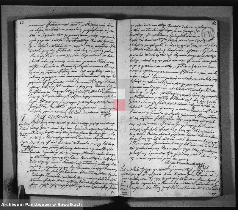 image.from.unit.number "Akta zaślubionych gminy seyneńskiey w roku 1825."