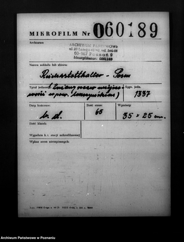 Obraz 2 z jednostki "Zmiany nazw miejscowości w powiecie leszczyńskim"