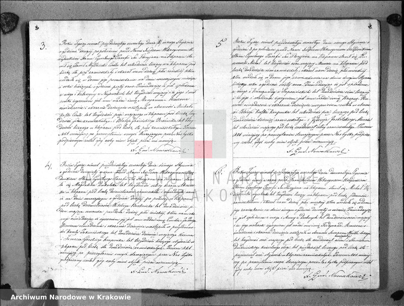 image.from.unit.number "AKTA URODZIN Parafii S go Floryana na Rok 1854"