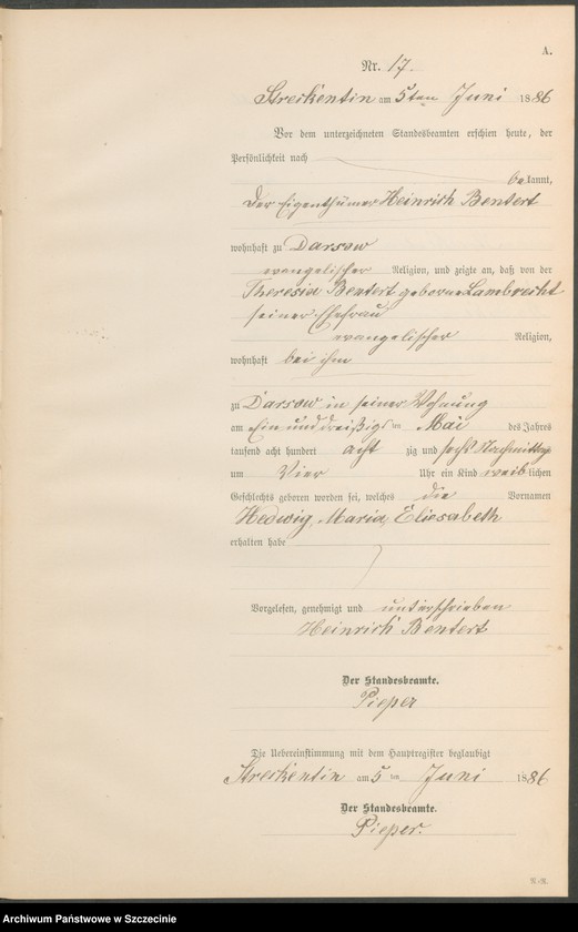 Obraz 20 z jednostki "Geburts-Register (Neben-Register)"