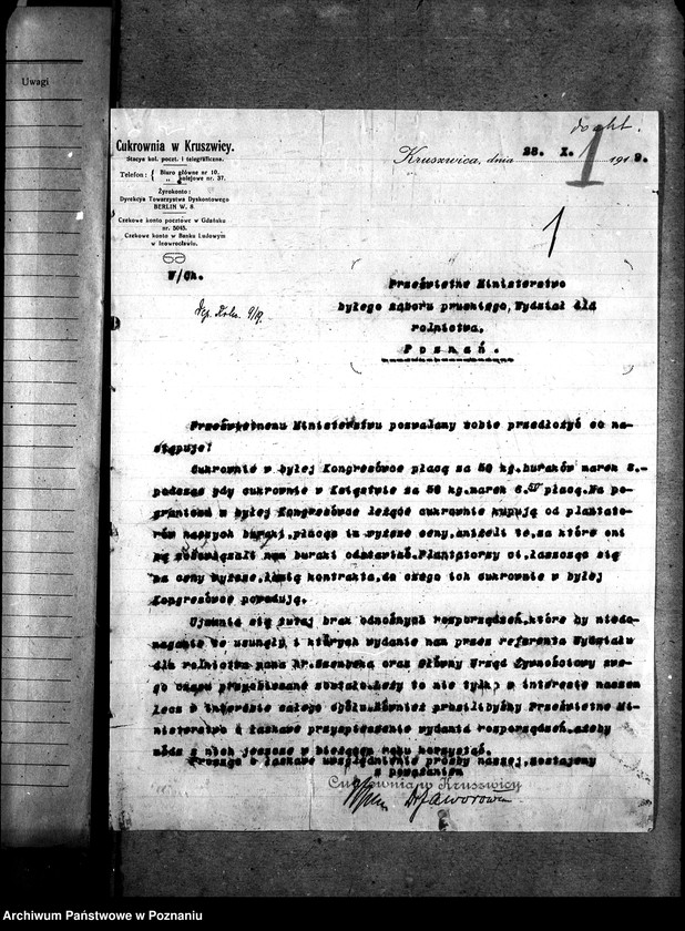 image.from.unit.number "Sprawy ogólno - administracyjne Cukrownictwo, cukrownie i buraki"