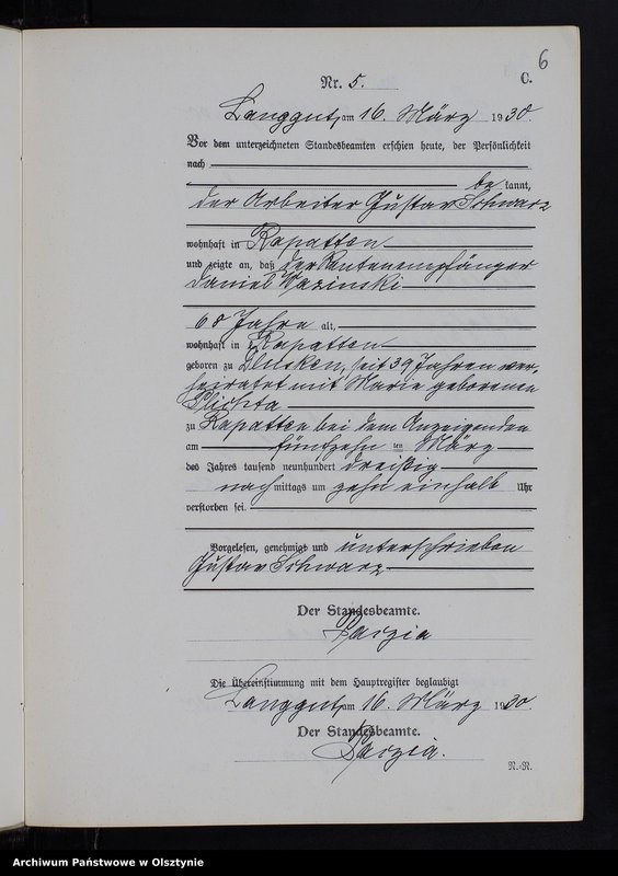 image.from.unit.number "Sterbe-Neben-Register Nr 1 - 16"