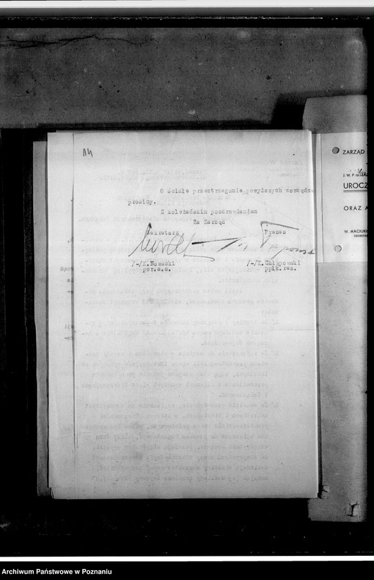 Obraz 18 z jednostki "Korespondencja m.in. z Zarządem Głównym"