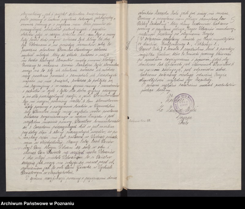 Obraz 7 z jednostki "Łowyń, powiat Międzychód - akta koła."