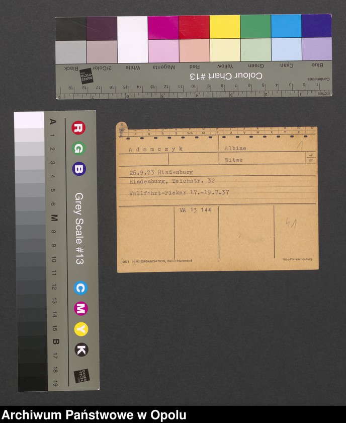 Obraz 3 z jednostki "[Adamczyk Albine, ur. 26.9.1873 Hindenburg]"