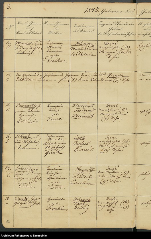 image.from.unit.number "Geburst-, Trau-, Sterberegister Hackenwalde (Krępsko). St. Katharinen-Kirchengemeinde Gollnow."