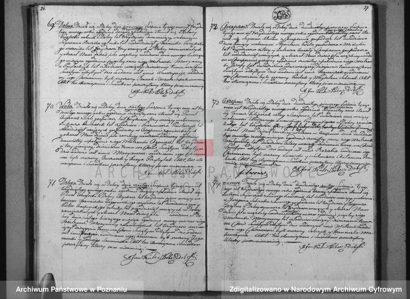 Obraz 15 z jednostki "Księga urodzeń, małżeństw i zgonów"