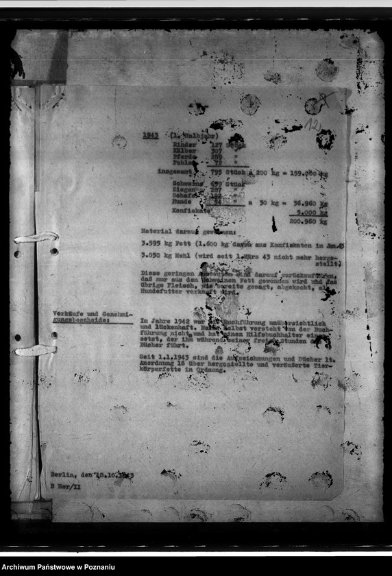 Obraz 16 z jednostki "Errichtung von Tierkörperbeseitigungsanstalten, hier: Posen"