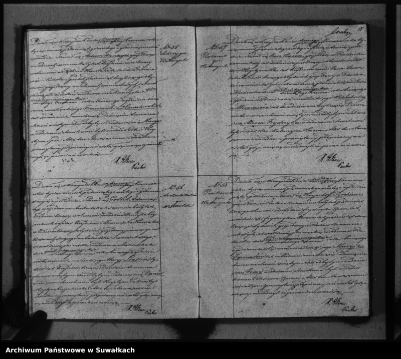 image.from.unit.number "Duplikat do zapisywania aktów urodzeń, małżeństw i zeyścia parafii Ewangelicko-augsburskiej w Wiżajnach"