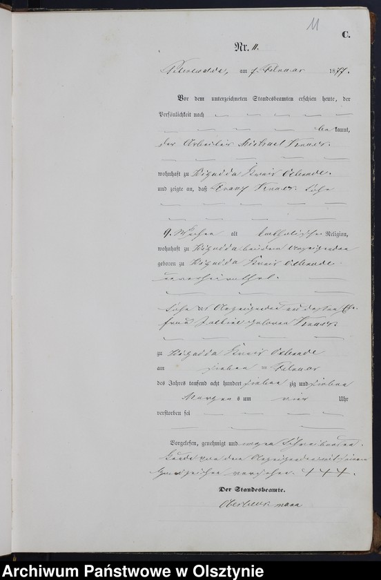 image.from.unit.number "Sterbe-Haupt-Register Nr 1 - 95"