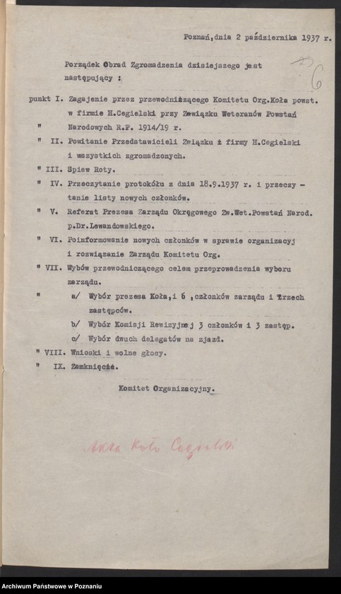 image.from.unit.number "Akta koła H. Cegielski w Poznaniu."