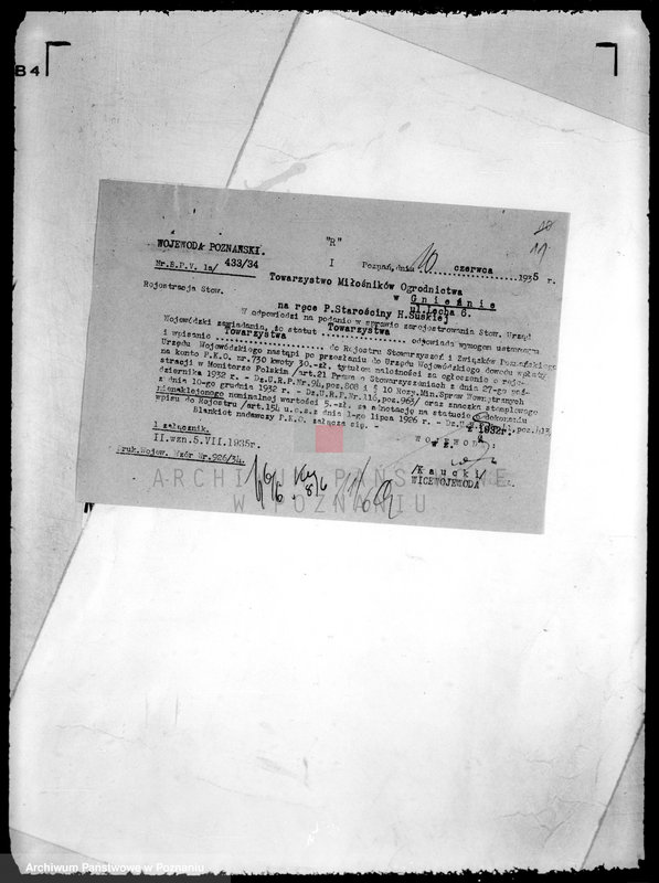 Obraz 15 z jednostki "/Towarzystwo Miłośników Ogrodnictwa w Gnieźnie/"