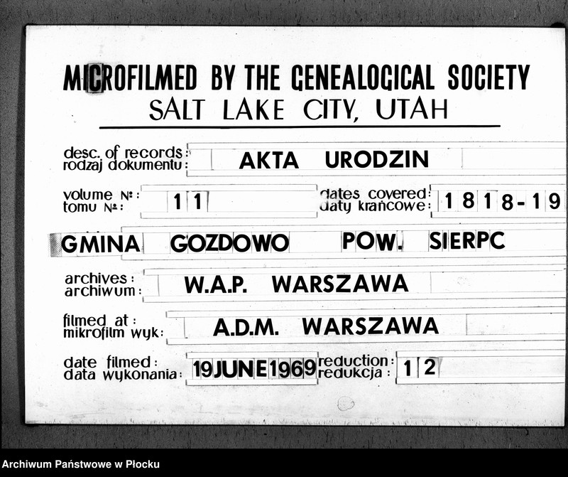 image.from.team "Akta stanu cywilnego gminy Gozdowo"