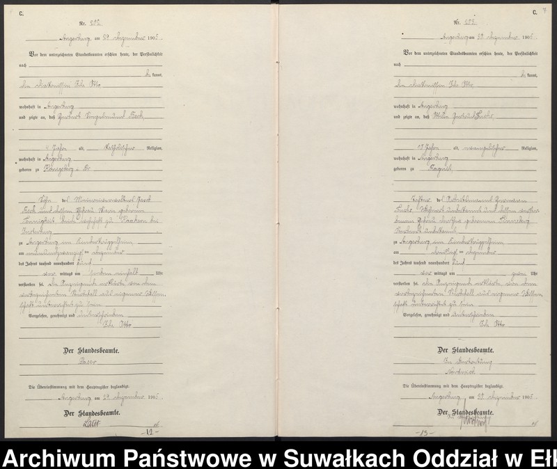 image.from.unit.number "Sterbe-Neben-Register des Preussischen Standes-Amtes Angerburg Kreis Angerburg Band II"