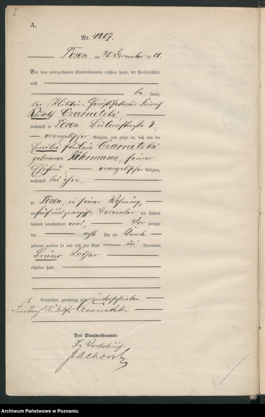 Obraz 5 z jednostki "[Księga urodzeń t. VIII]"