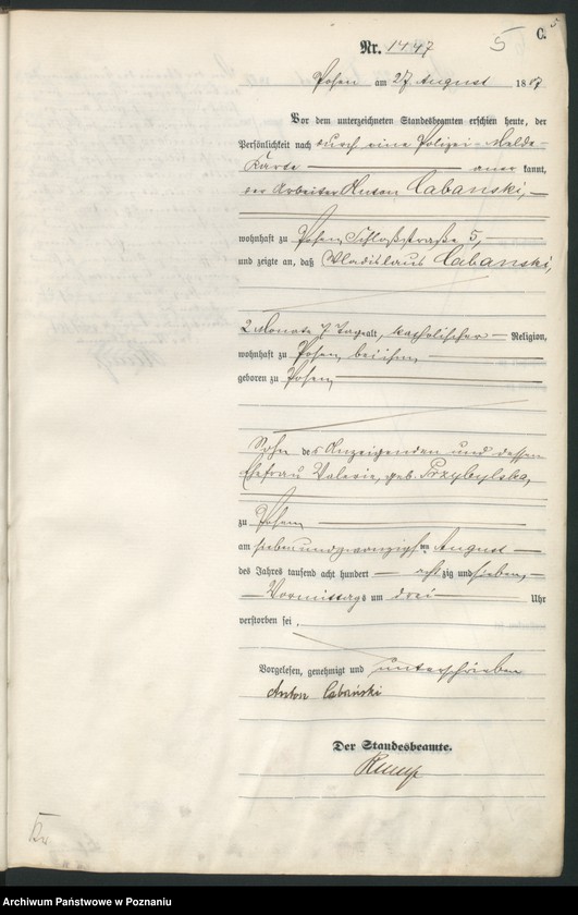 Obraz 8 z jednostki "Księga zgonów t. IV"