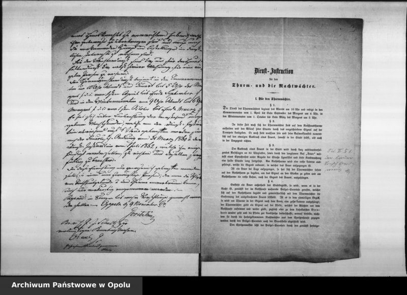 Obraz 6 z jednostki "Acta des Magistrats zu Oppeln betreffend die Anstellung eines Thurmwächters und Hauswarts"