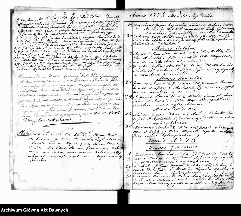 image.from.unit.number "Parafia: Żydaczów. Dekanat: Stryj. Księga metrykalna zgonów/pogrzebów dla całej parafii."