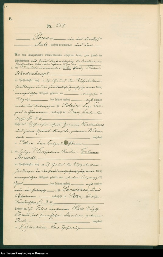 Obraz 15 z jednostki "Księga małżeństw tom III"