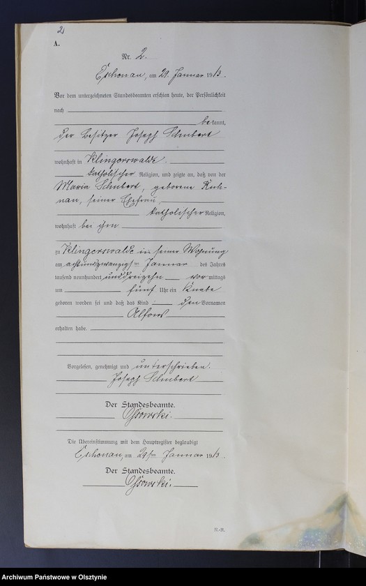 Obraz z jednostki "Geburts-Neben-Register Nr 1 - 34"