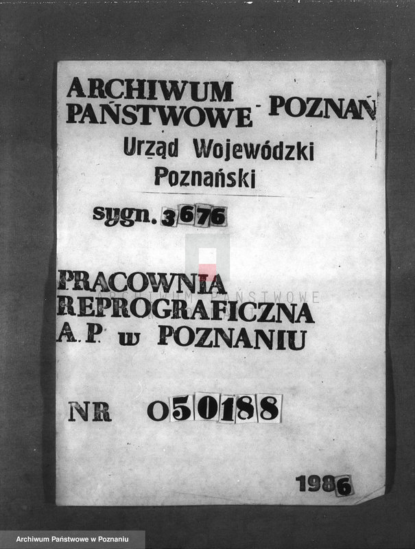 Obraz 1 z jednostki "Plan urządzenia gospodarstwa leśnego dla lasu majętności Wąsowo w powiecie nowotomyskim 1933-1943"