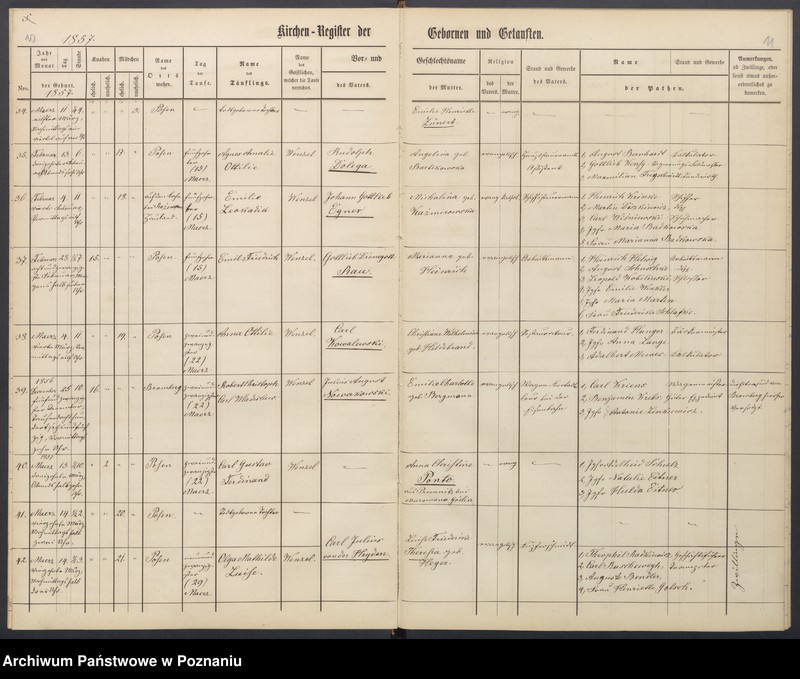 Obraz 9 z jednostki "[Akta urodzeń i chrztów, ślubów, zgonów]"