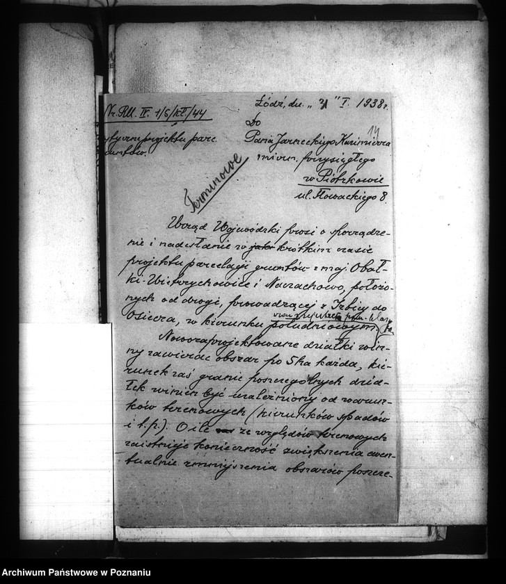 image.from.unit.number "Parcelacja majątku Obałki, Wietrzychowice, Naczechowo /przymusowy wykup/"