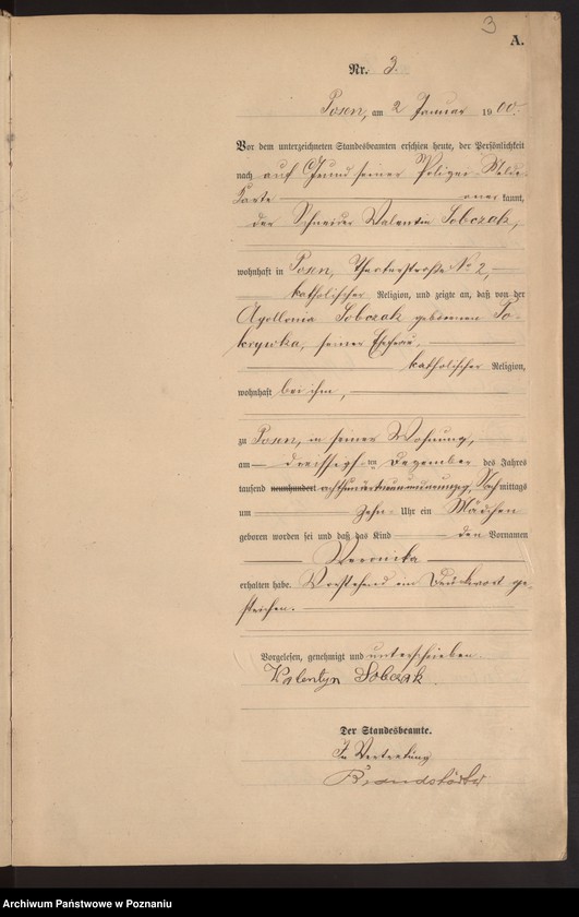 Obraz 6 z jednostki "Księga miejscowa urodzeń"